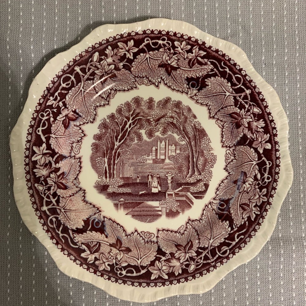 Vintage Mason’s Patent Ironstone China - Salad Plate Vista Mulberry